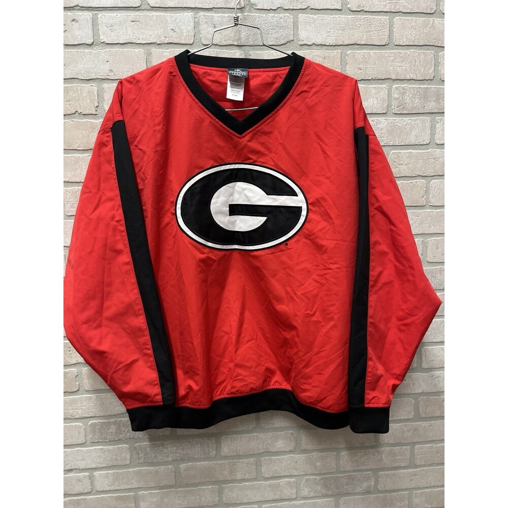 Georgia Bulldogs Knight’s apparel Men’s Long Sleeve Shirt Sz XL pull over